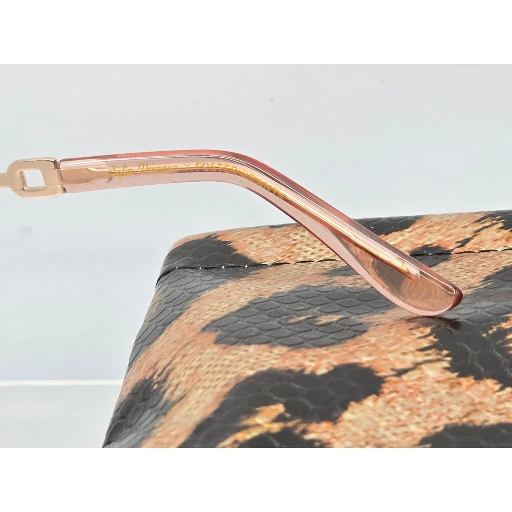 Sofia Vergara x Foster Grant Veronica Shield Sunglasses Womens OS Rose Gold -New